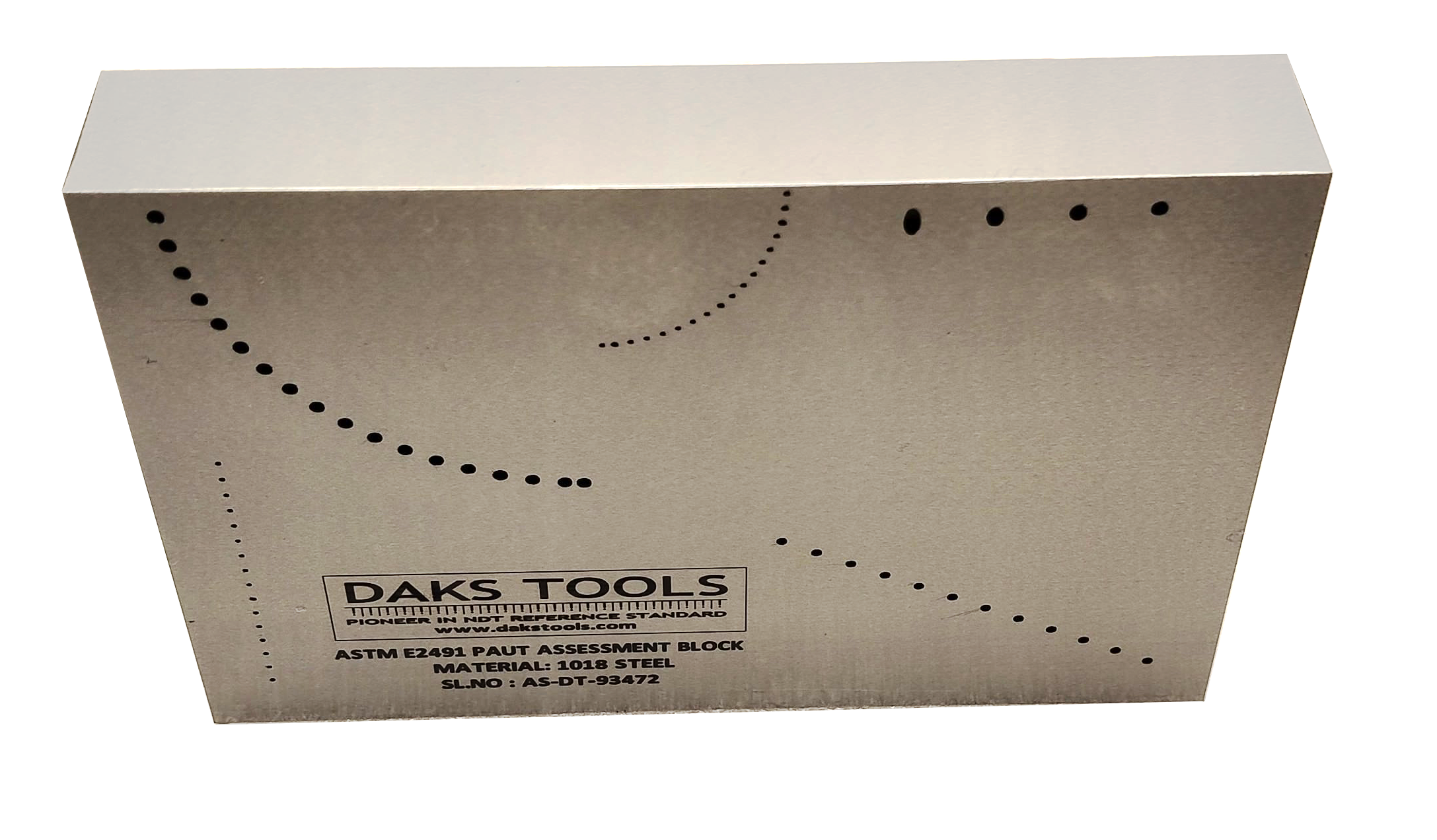 ASTM E2491 PAUT ASSESSMENT BLOCK - DAKS Tools NDT Calibration Standard