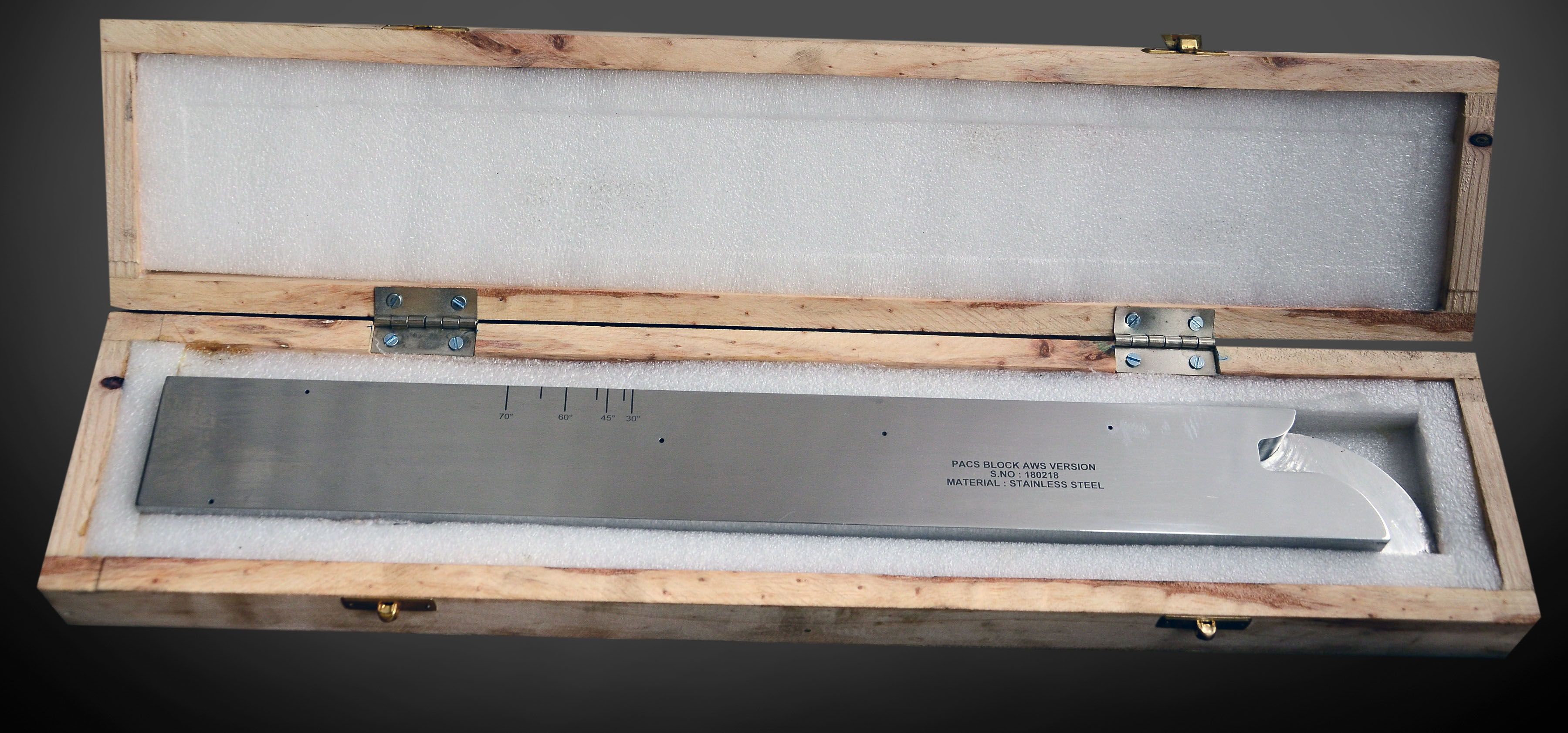 PAUT (PAUTCS)-PHASED ARRAY ULTRASONIC TESTING STANDARD CALIBRATION BLOCKS – TYPE (AWS) - DAKS Tools NDT Calibration Standard