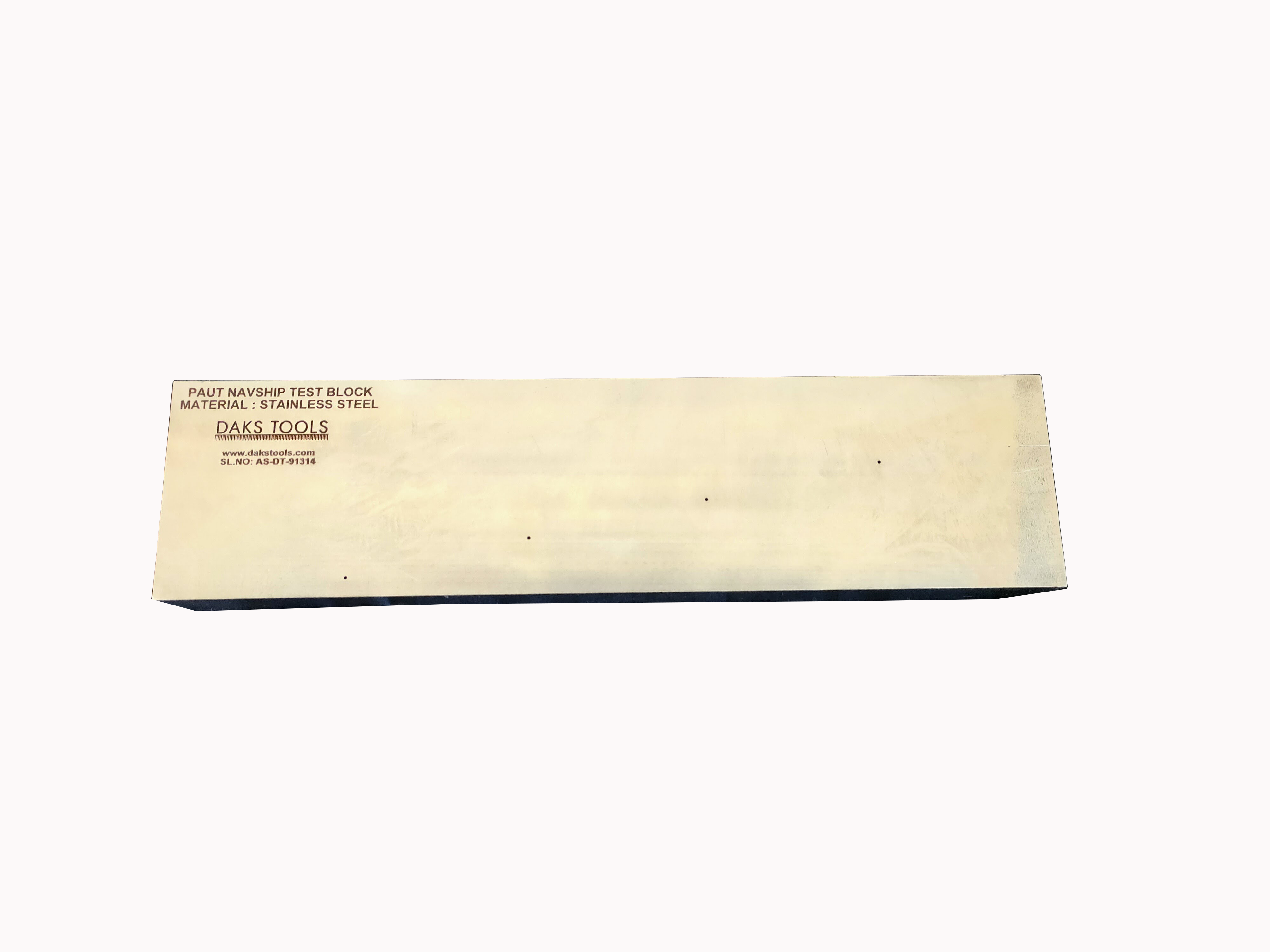 PHASED ARRAY UT NAVSHIPS TEST BLOCK - DAKS Tools NDT Calibration Standard
