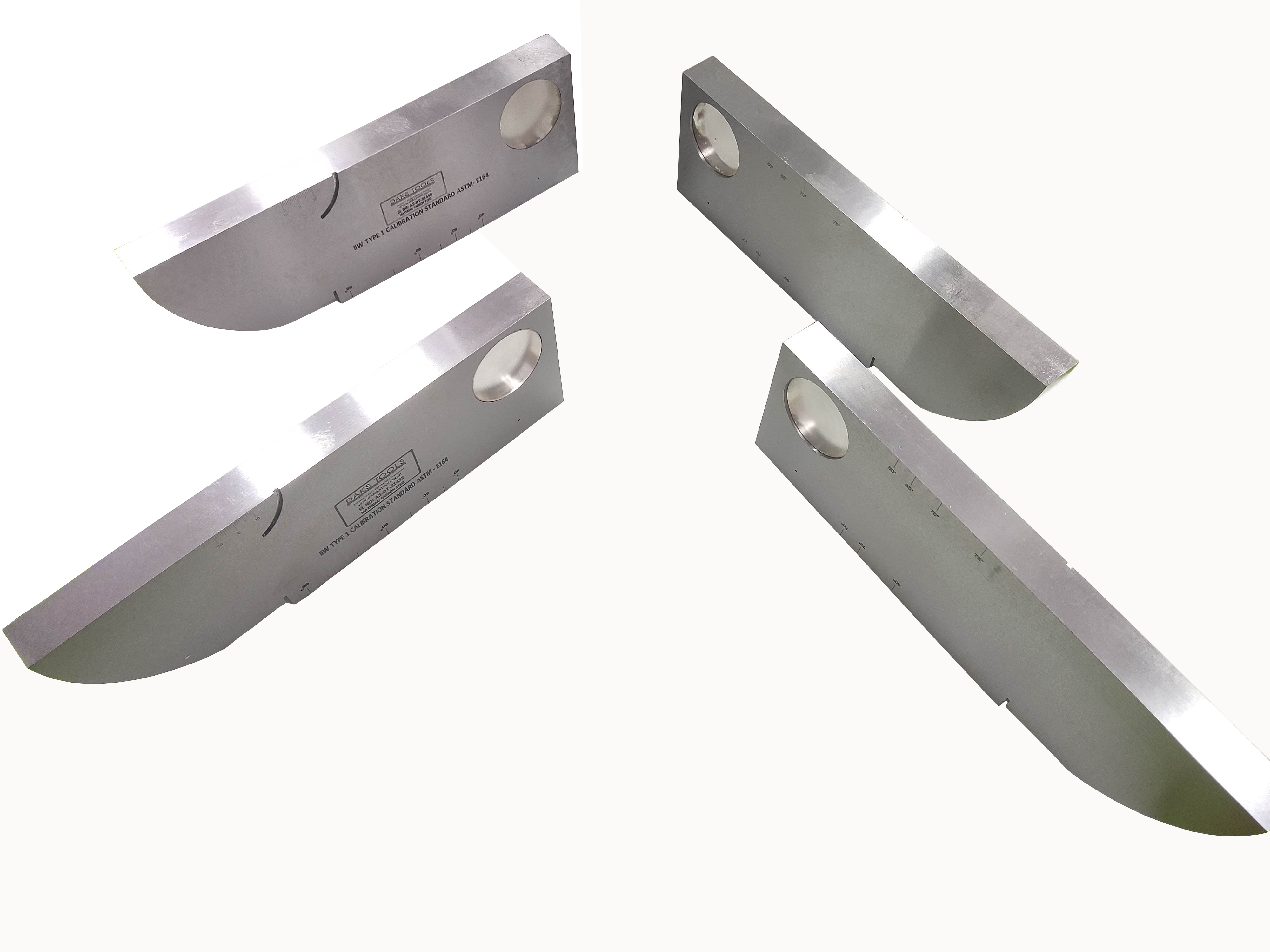 IIW-TYPE 1 CALIBRATION TEST BLOCK METRIC VERSION - DAKS Tools NDT Calibration Standard