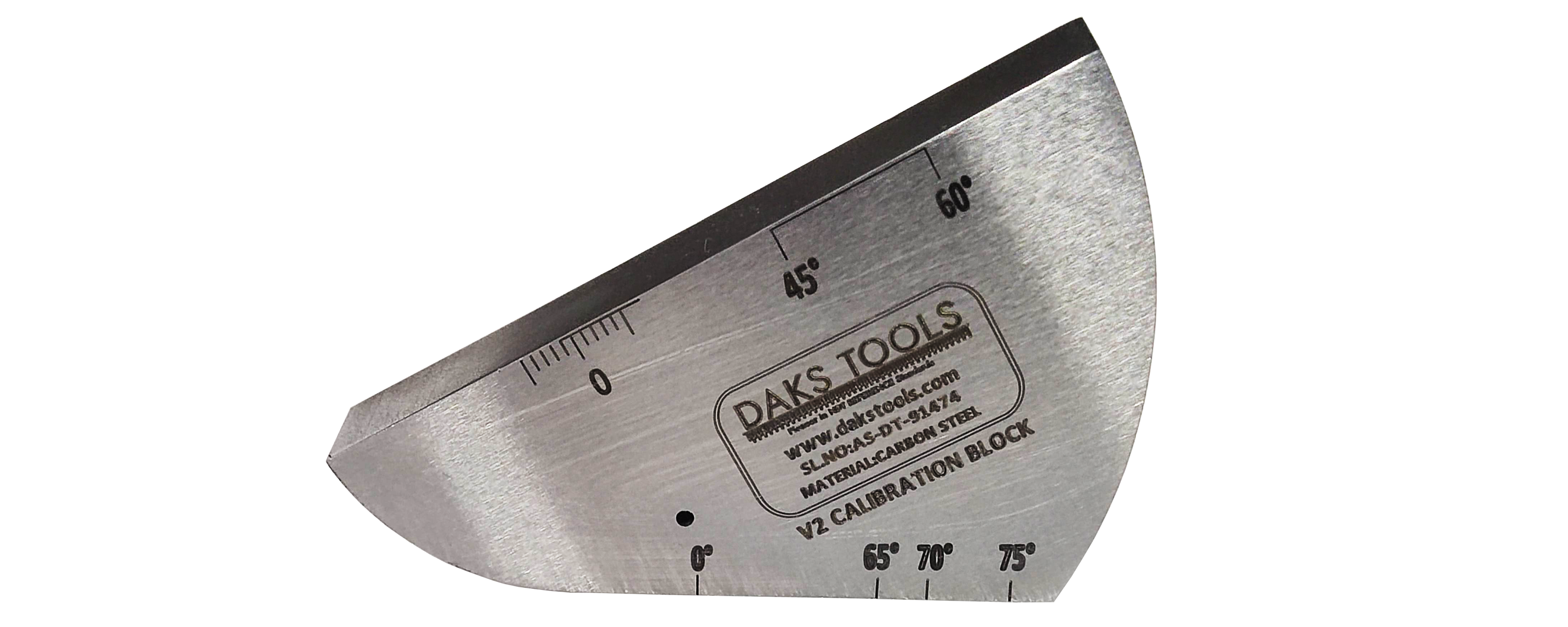 V2 A4 CALIBRATION TEST BLOCK 12.5MM - DAKS Tools NDT Calibration Standard