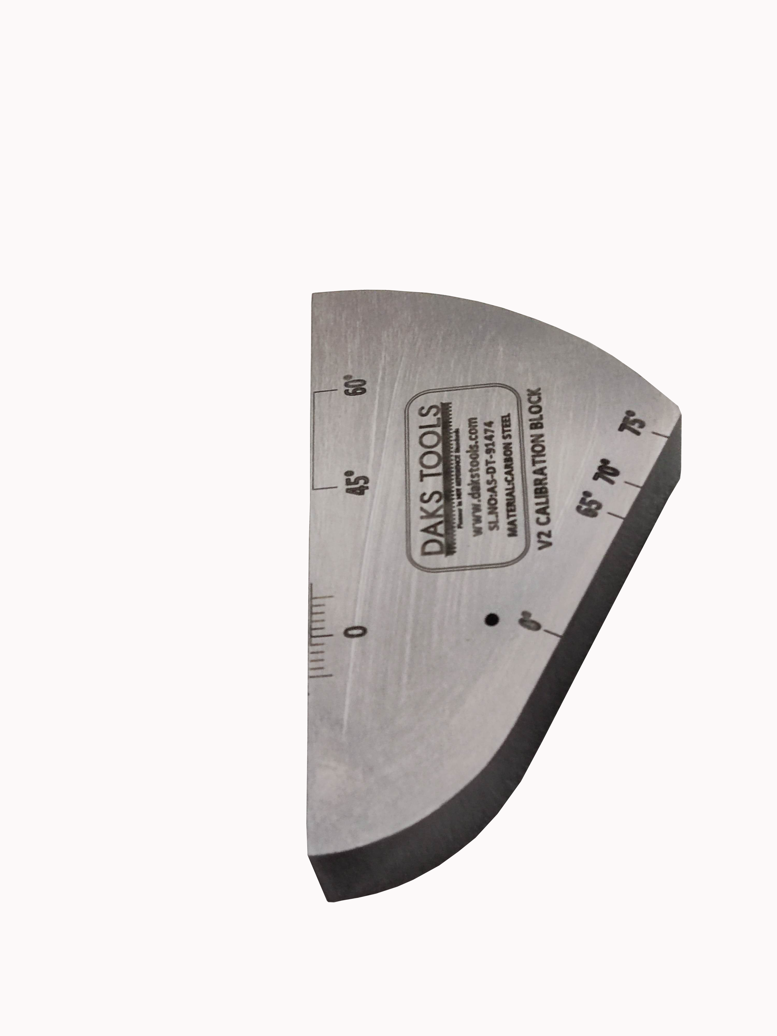 V2 A4 CALIBRATION TEST BLOCK 20MM - DAKS Tools NDT Calibration Standard